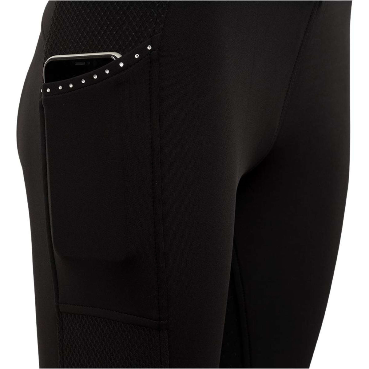 Premiere Reitleggings Blackhorn Silikon Besatz Schwarz