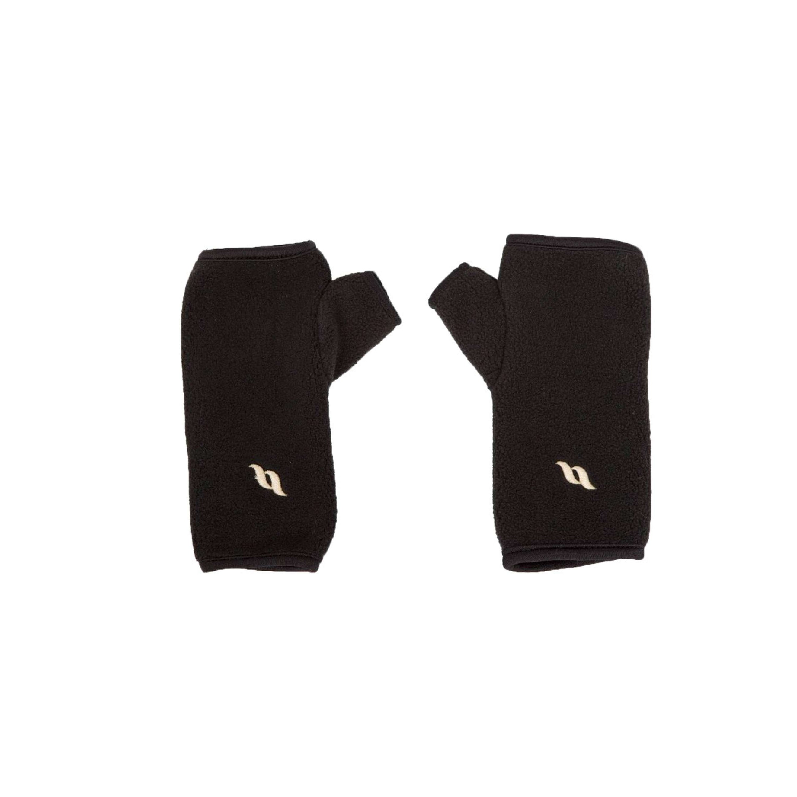 Back on Track Halbhandschuhe Fleece Paar Schwarz Back on Track Halbhandschuhe Fleece Paar Schwarz