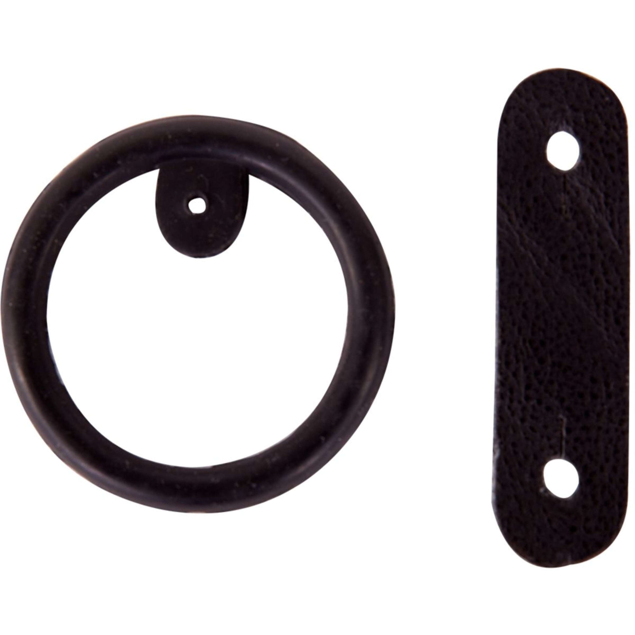 BR Ring Gummi mit Leder für Sicherheitssteigbügel Schwarz BR Ring Gummi mit Leder für Sicherheitssteigbügel Schwarz