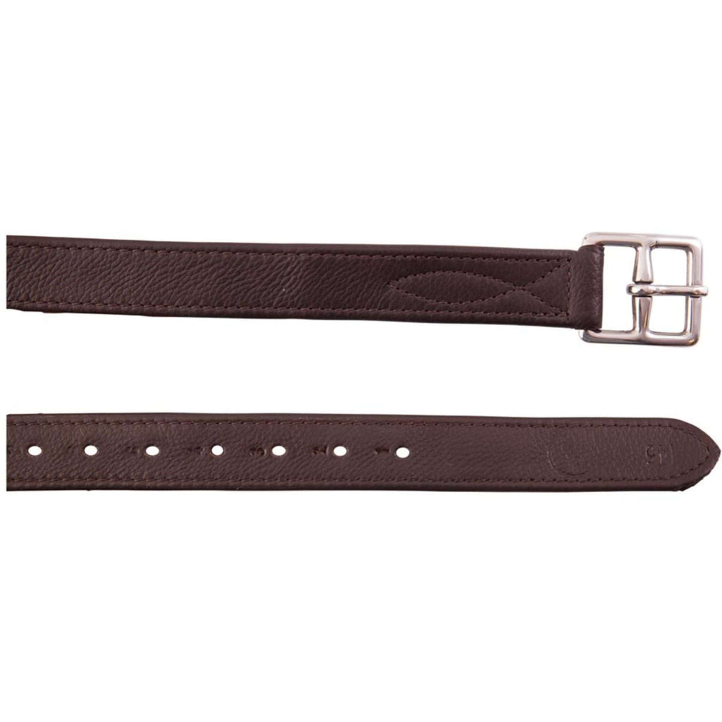 BR Steigbügelriemen Nylon und Soft Edelstahl Schnallen Braun/Silber