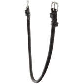 BR Kehlriemen Rund Genäht mit Runden Schnallen Schwarz/Silber