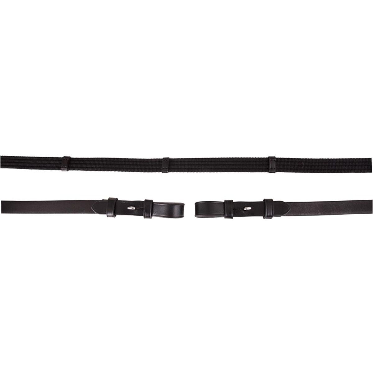 Premiere Zügel Leinen 19mm mit Blindem Verschluß Schwarz