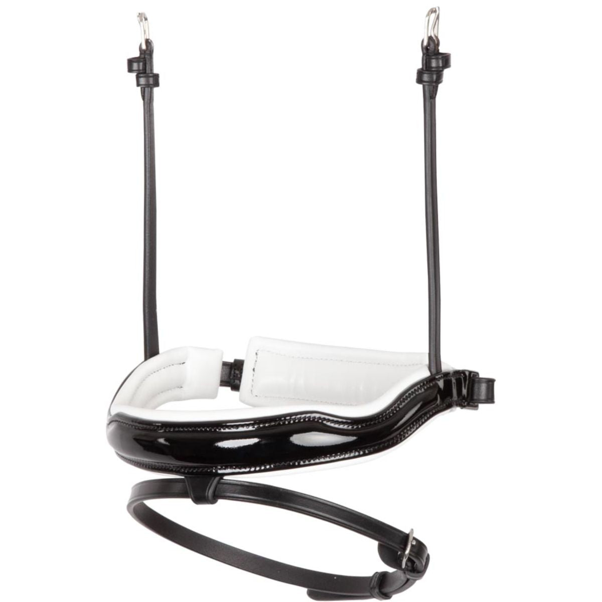 BR Nasenriemen Anatomisch kombinierter Nasenriemen Schwarz/Weiß/Lak