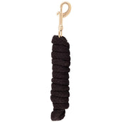 Premiere Leine Baumwolle Geflochten mit Kupfer Karabiner Schwarz