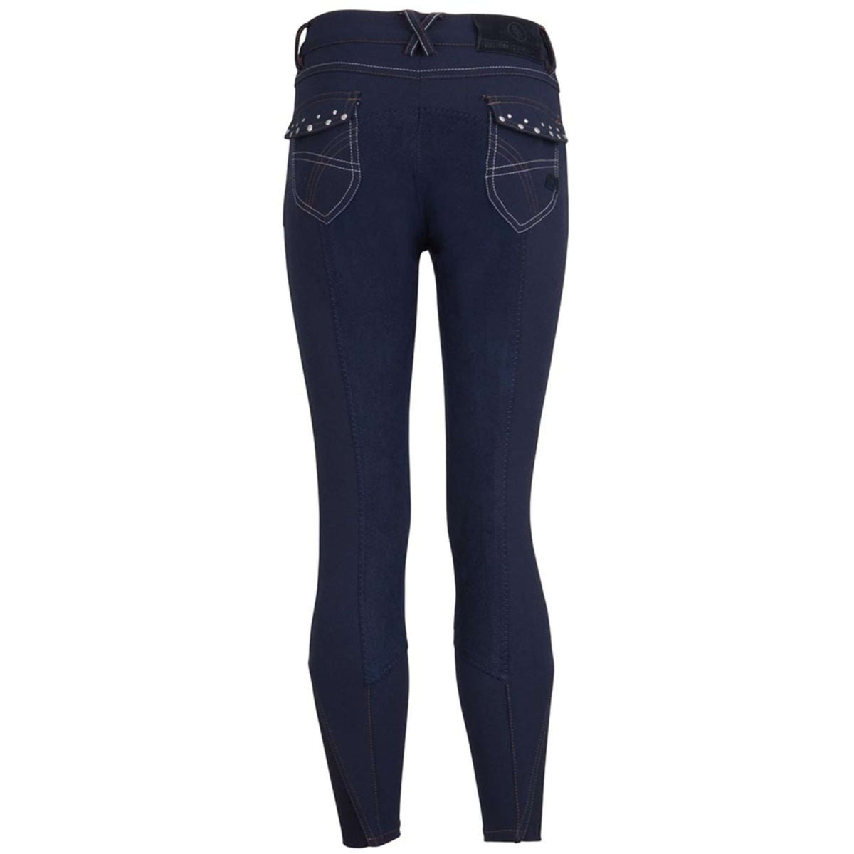 BR Reithose Madison 3/4 Microfaser Besatz Navy