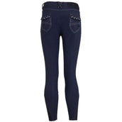 BR Reithose Madison 3/4 Microfaser Besatz Navy