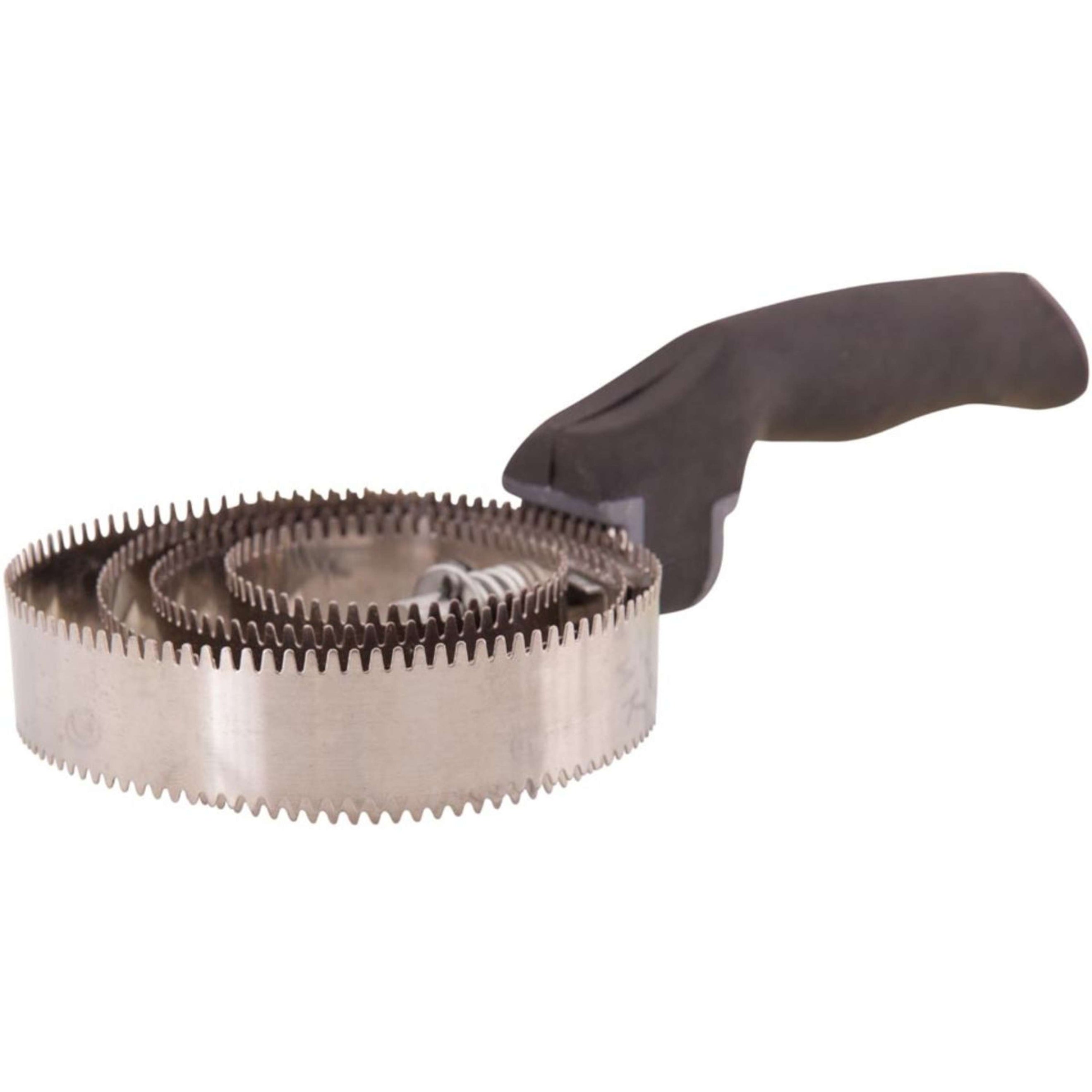 Premiere Striegel Soft Grip mit 4 Edelstahl Blättern Schwarz Premiere Striegel Soft Grip mit 4 Edelstahl Blättern Schwarz