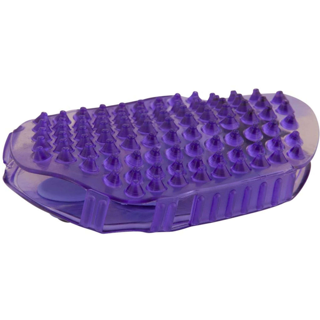 Premiere Massagebürste Edelstahl Roller Violett