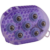 Premiere Massagebürste Edelstahl Roller Violett