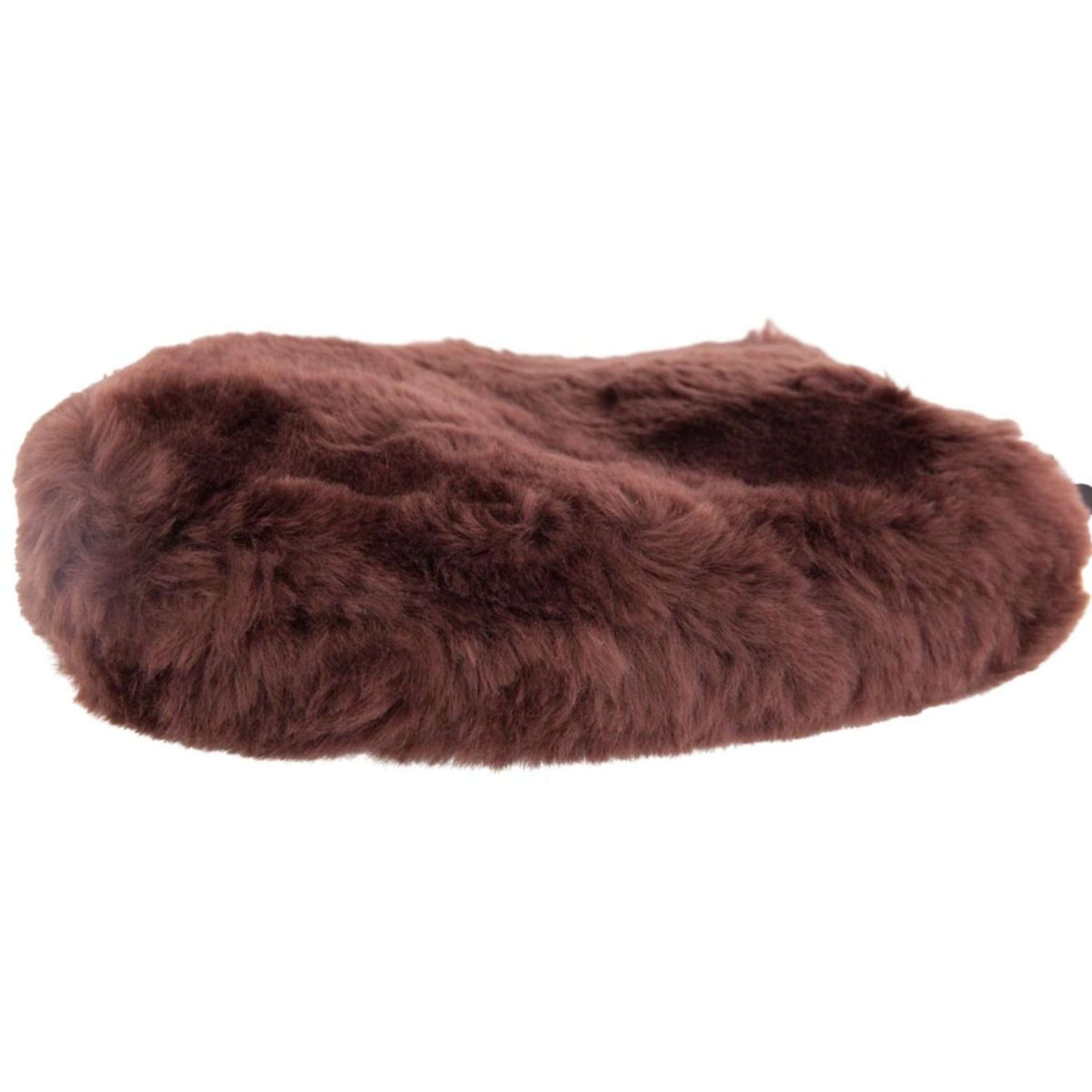 BR Putzhandschuh Schaffell Doppelseitig Braun