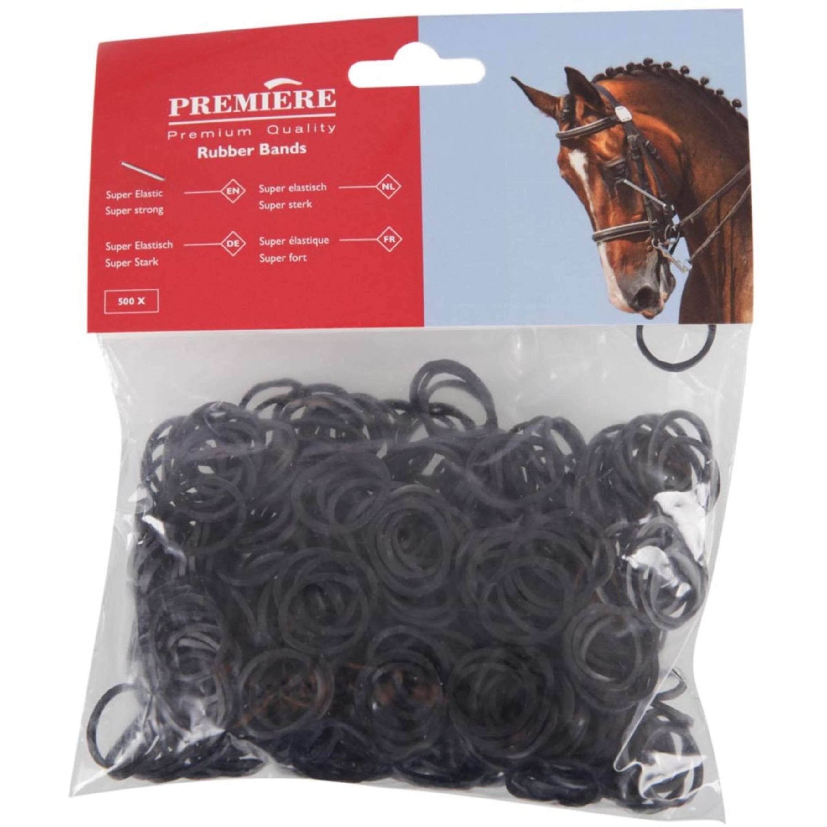 Premiere Einflechtgummis Beutel Schwarz Premiere Einflechtgummis Beutel Schwarz