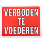 Agradi Schild Füttern verboten