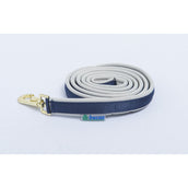 Bucas Lead Rein Dublin Padded Navy/Silber