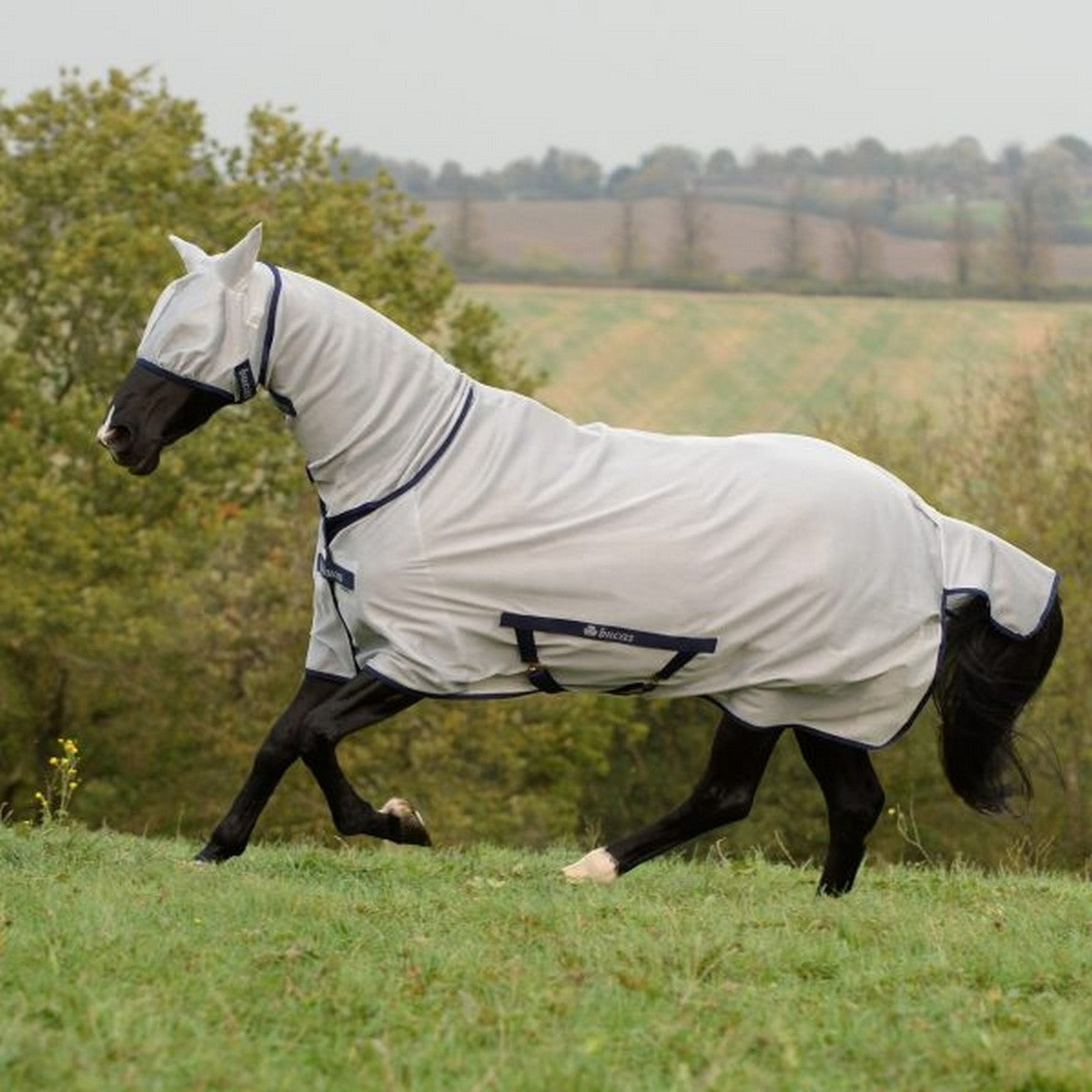 Bucas Freedom Fly Sheet Full Neck Silber