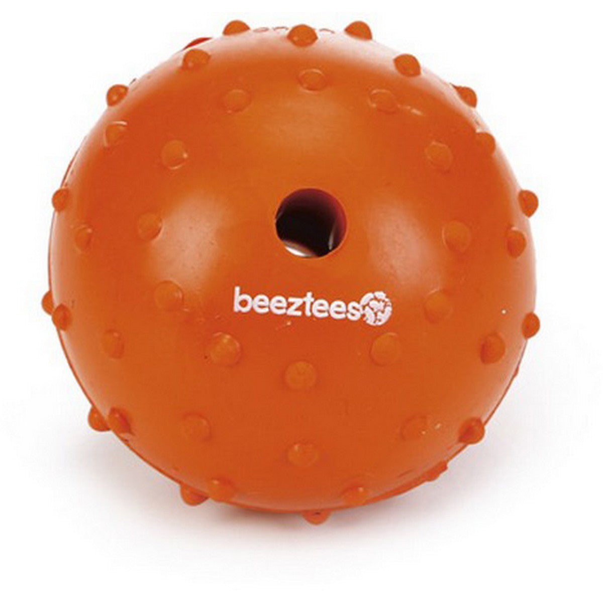 Beeztees Gummiball m. Glocke Orange