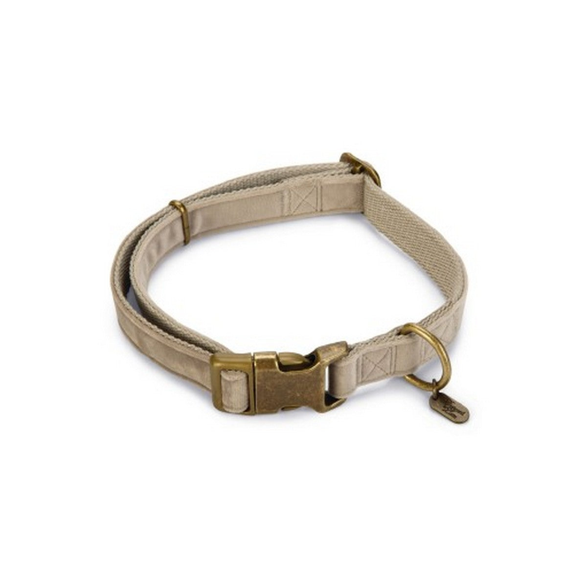 Designed by Lotte Hundehalsband Velura Samt Grau