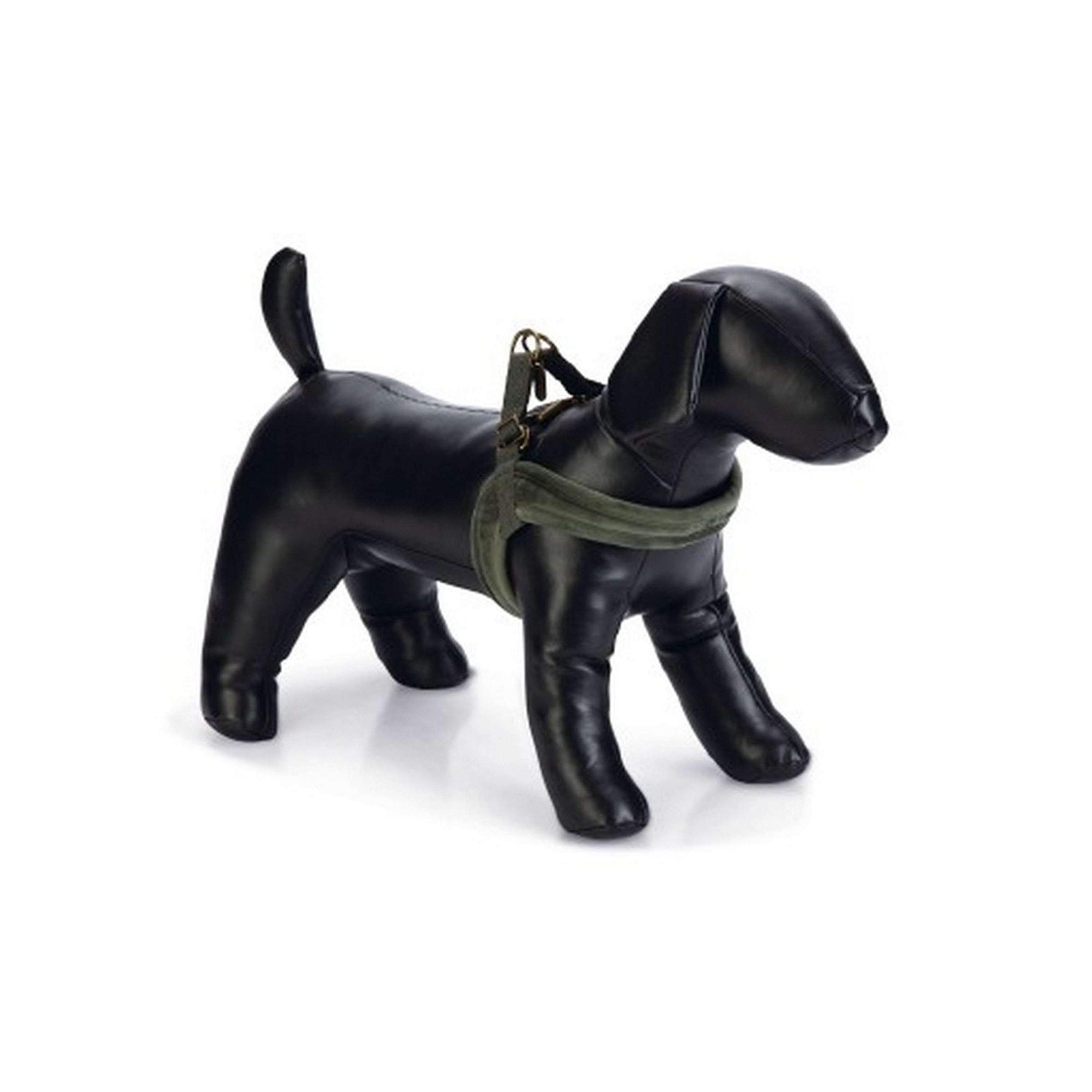 Designed by Lotte Hundegeschirr Velura Samt Grün Designed by Lotte Hundegeschirr Velura Samt Grün