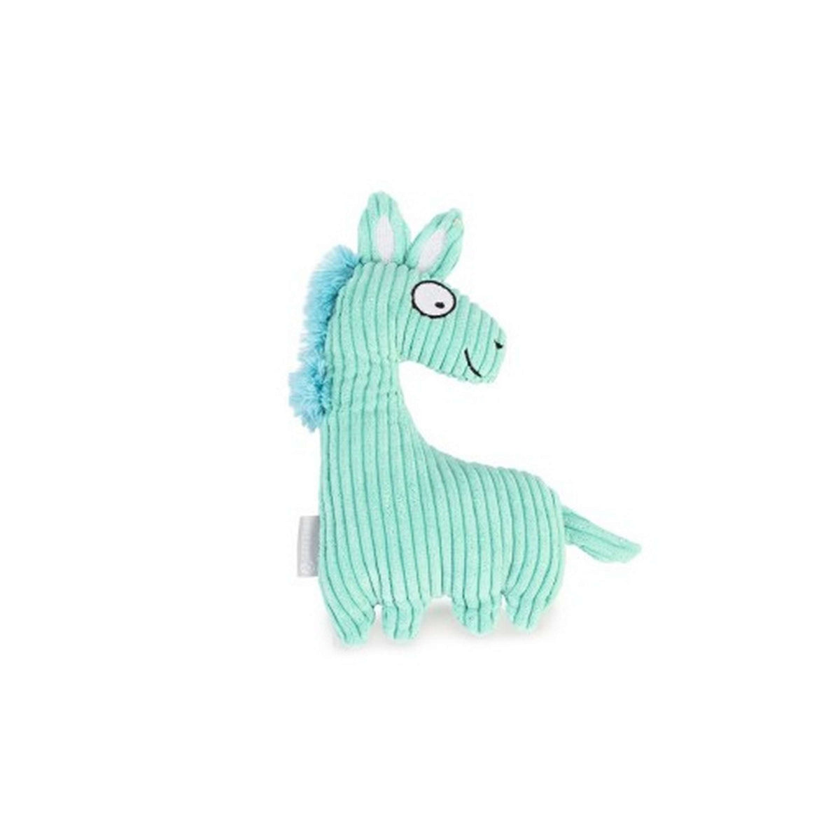 Beeztees Kuscheltier Horse Joli Rippenstoff Blau