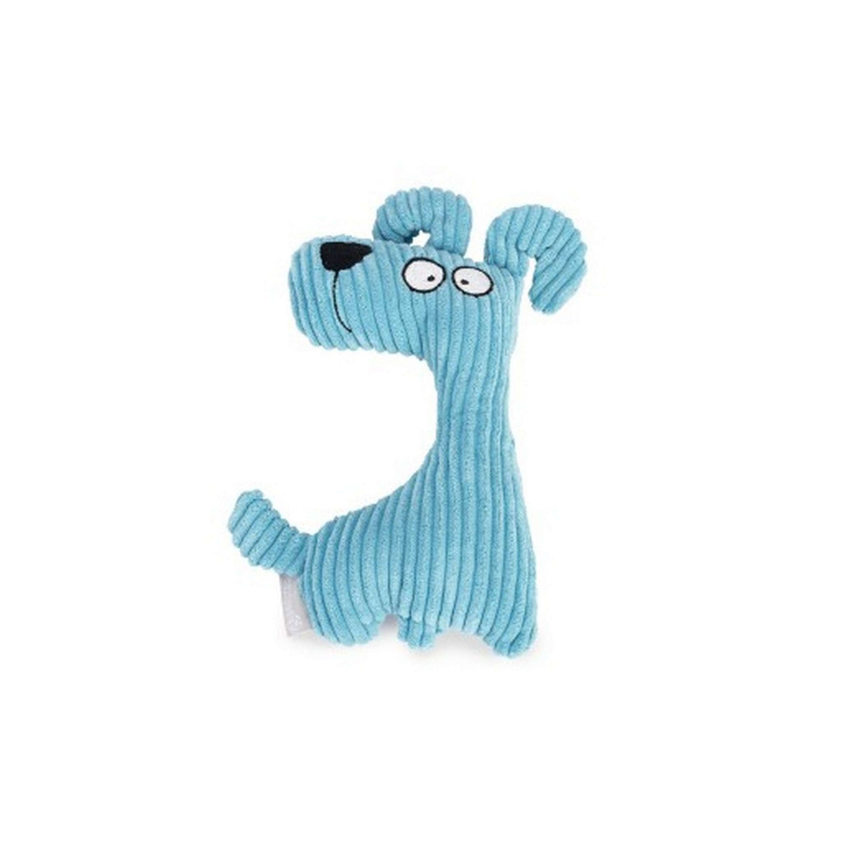 Beeztees Kuscheltier Dog Luz Rippenstoff Blau