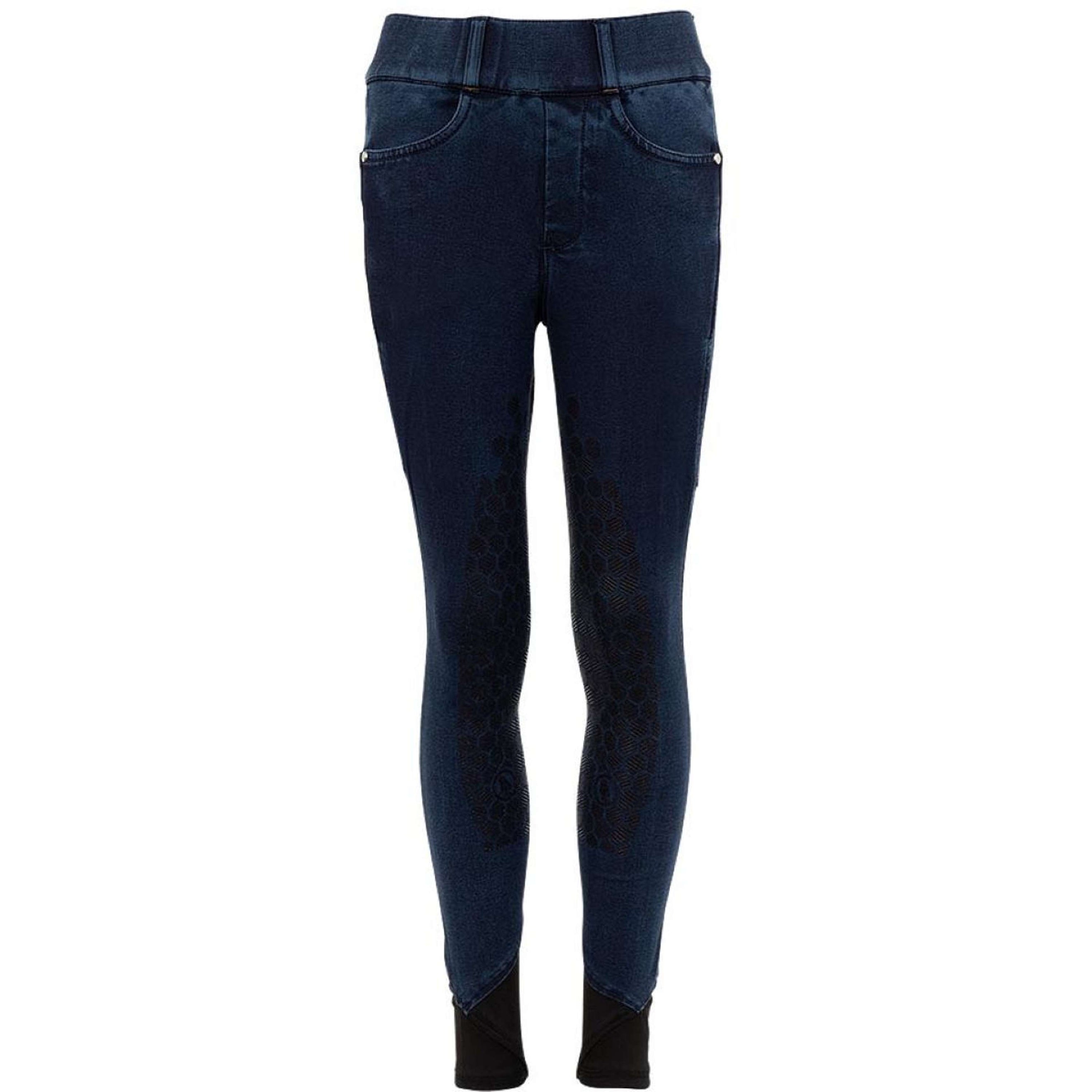 BR Reithose Eevolv Florence Full Grip Bleu Denim