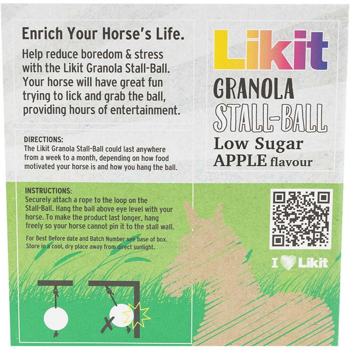 Likit Stall Ball Granola Low Sugar Apfel