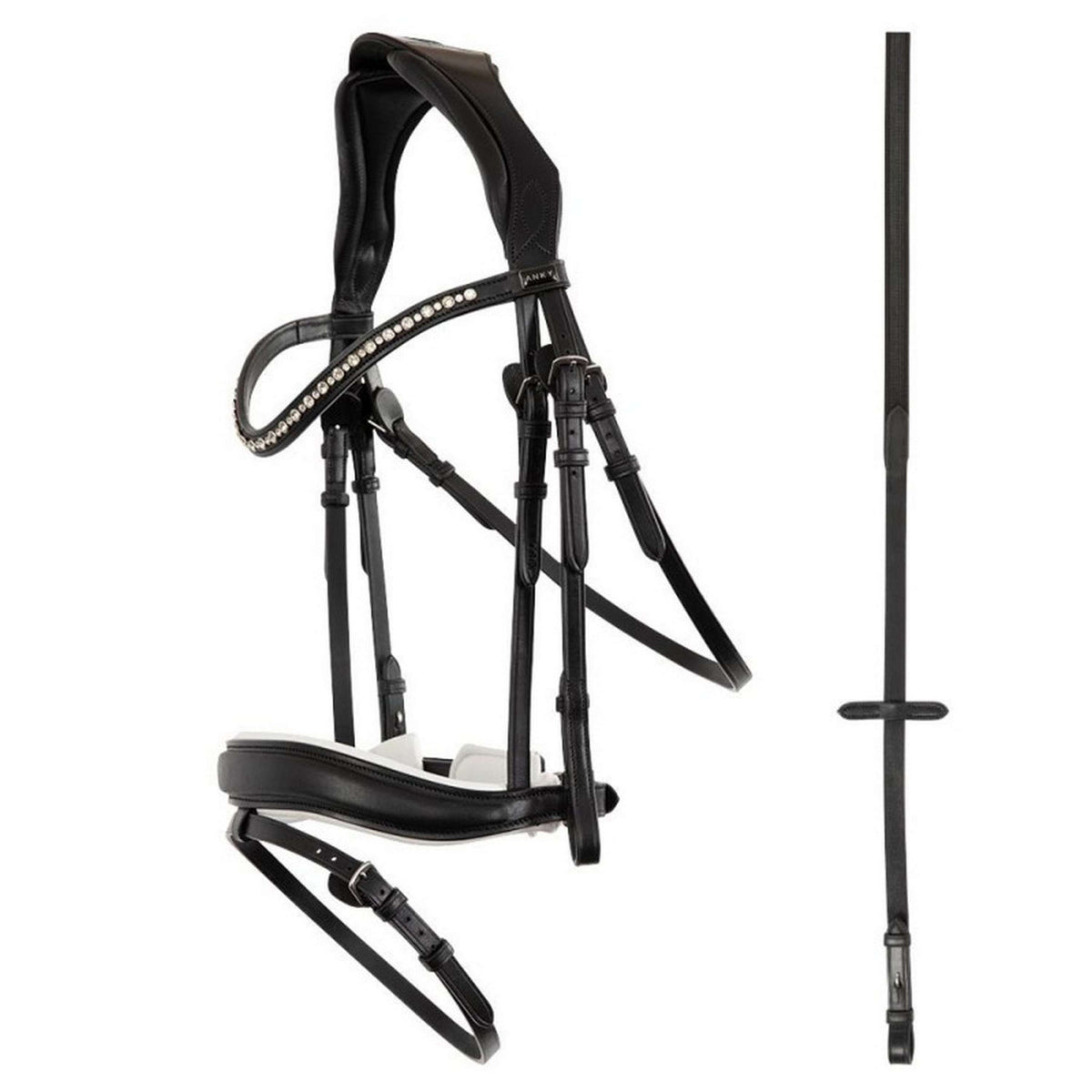 ANKY Trense Pullback Noseband Schwarz/Weiß