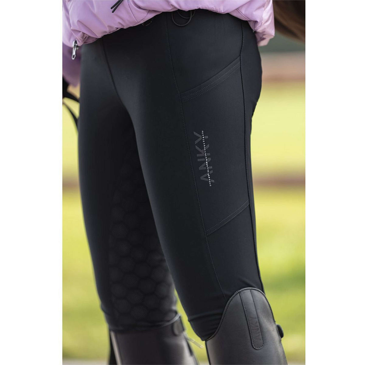 ANKY Reitleggings Vibrance XR242104 Full Grip Schwarz