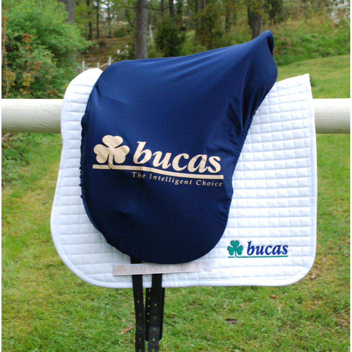 Bucas Sattelschoner Bucas Logo Silber