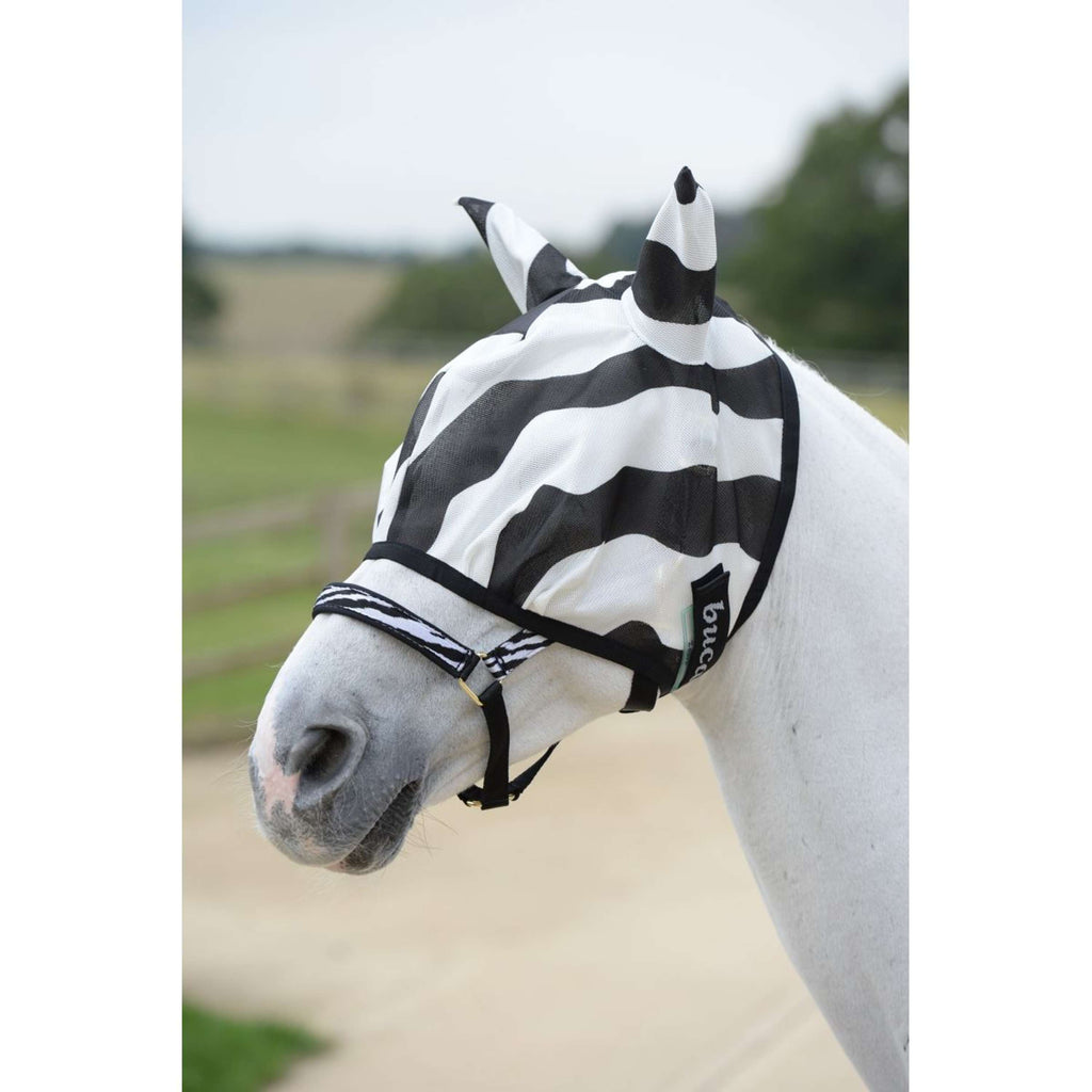 Bucas Buzz-Off Fly Maske Zebra