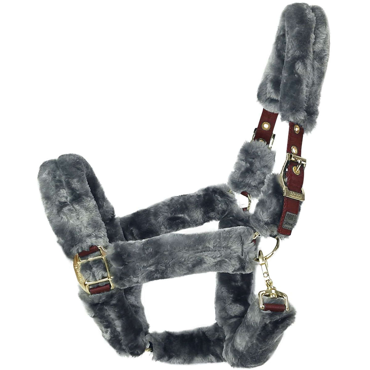 Bucas Halfter Show-Line Full Fur Burgundy/Black