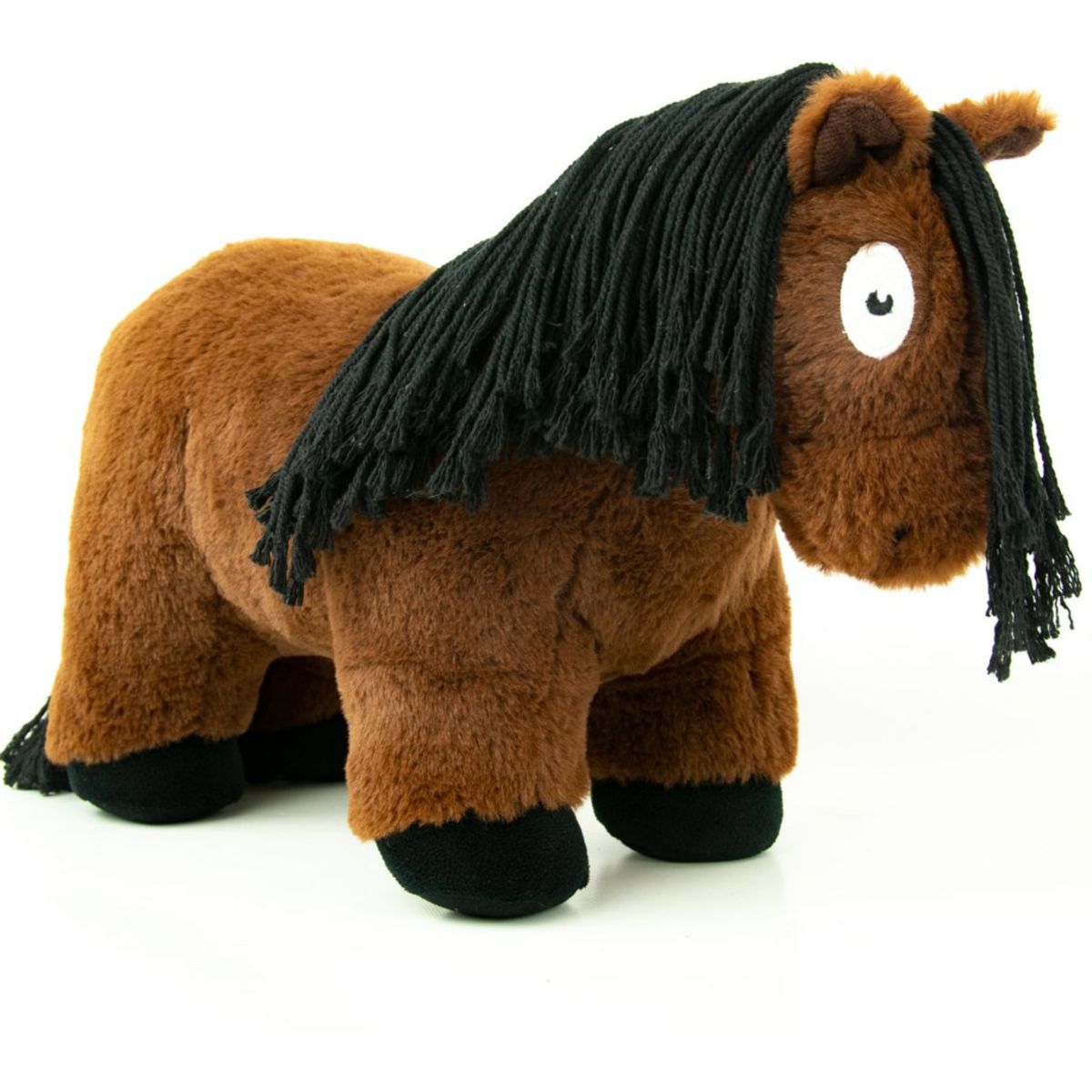 Crafty Ponies Pferd Kuscheltier Braun/Schwarze Mähne Braun/Schwarz