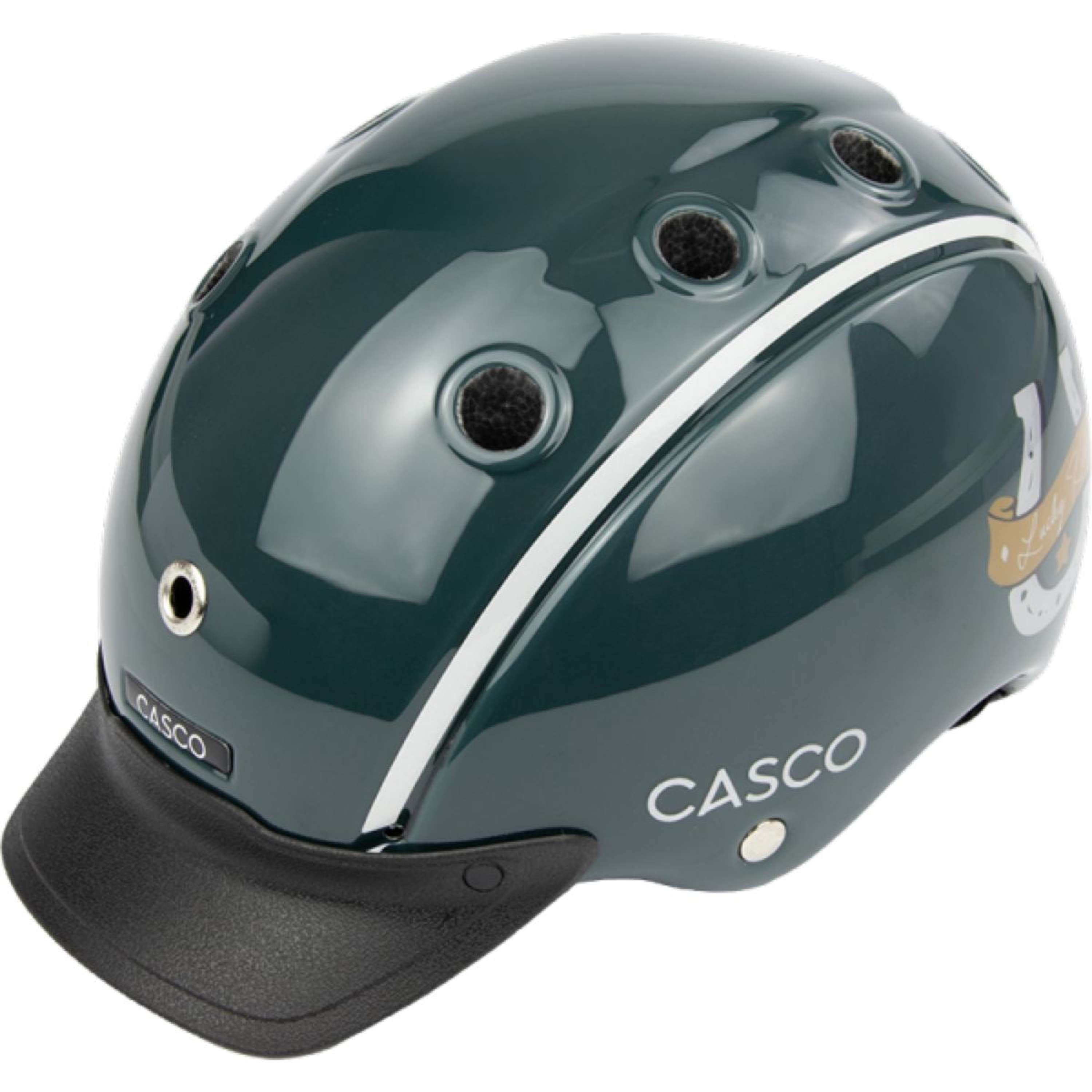 Casco Reithelm Nori Lucky Kid Smaragdgrün