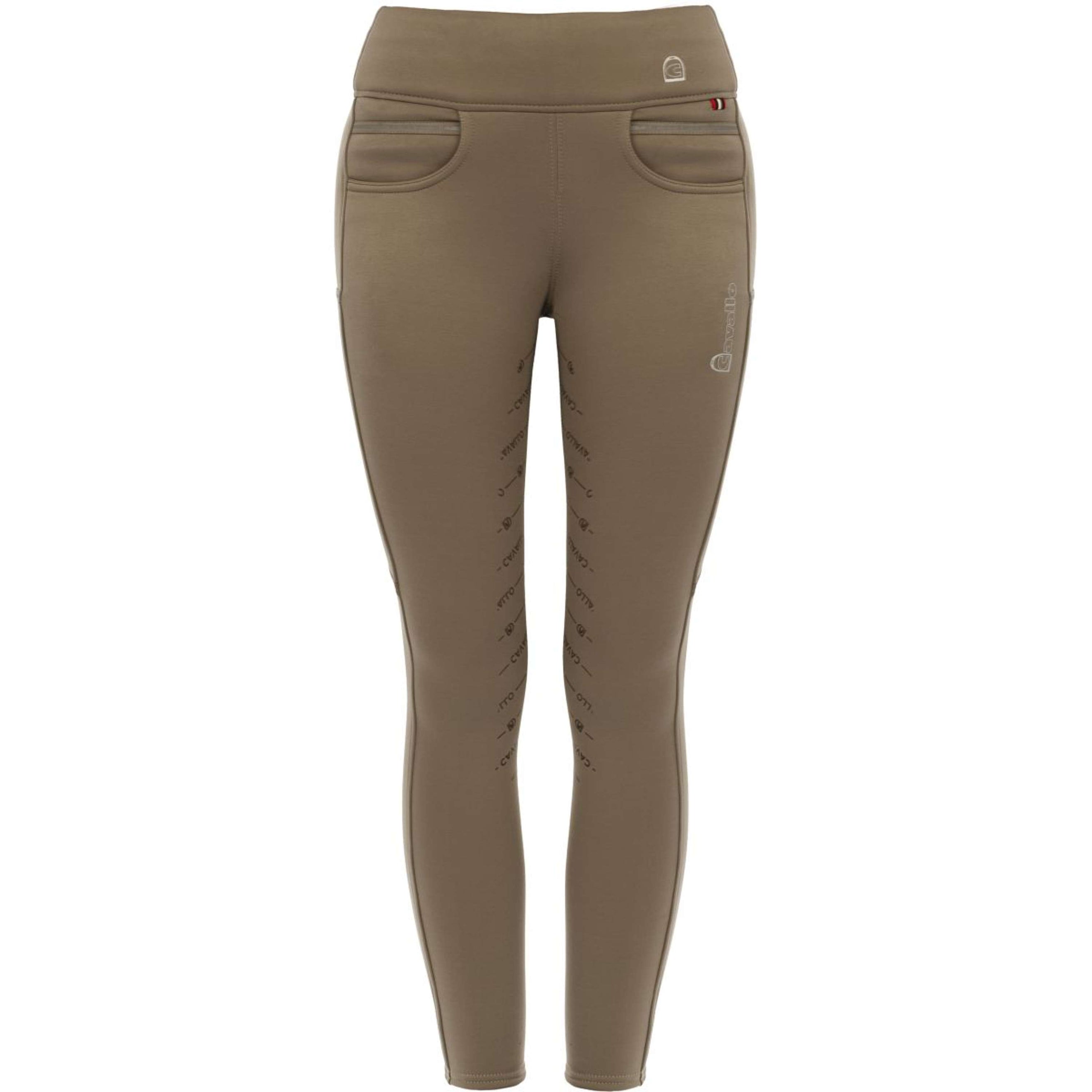 Cavallo Reitleggings CavalLiz Grip RL Dark Taupe