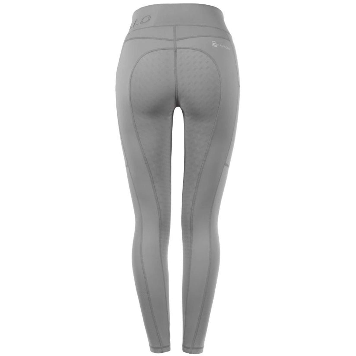 Cavallo Reitleggings CavalLene Grip RL Full Grip Silbergrau