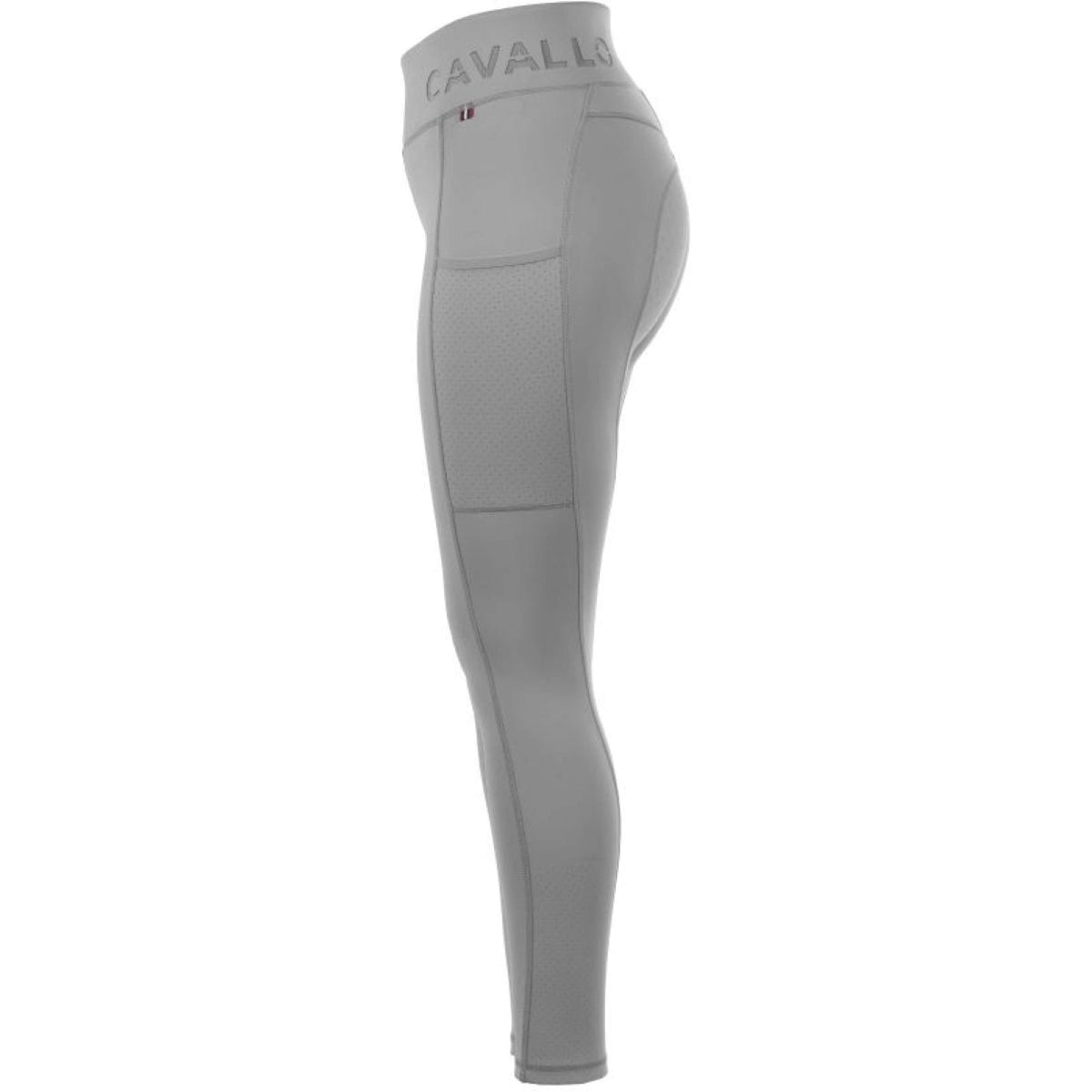 Cavallo Reitleggings CavalLene Grip RL Full Grip Silbergrau