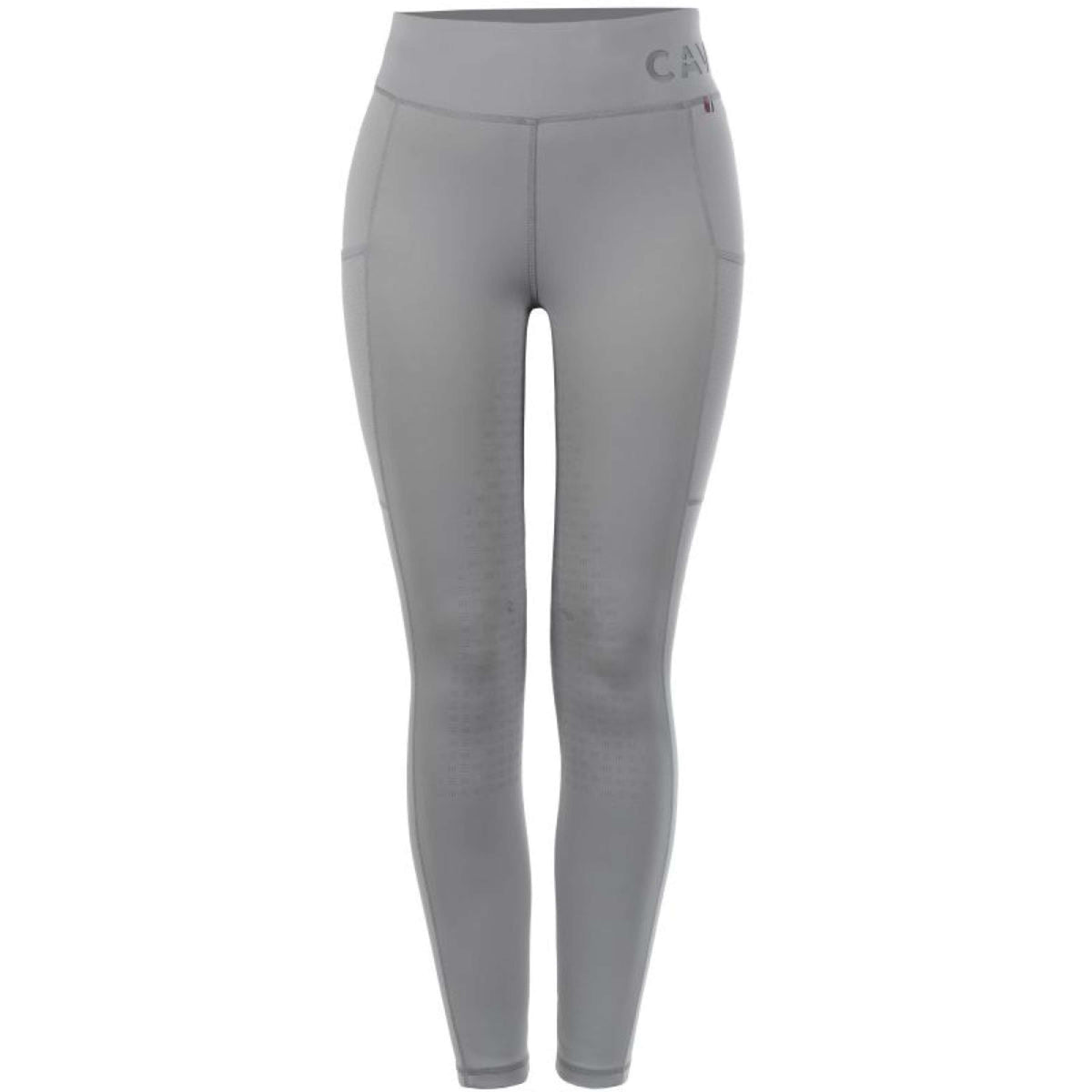 Cavallo Reitleggings CavalLene Grip RL Full Grip Silbergrau