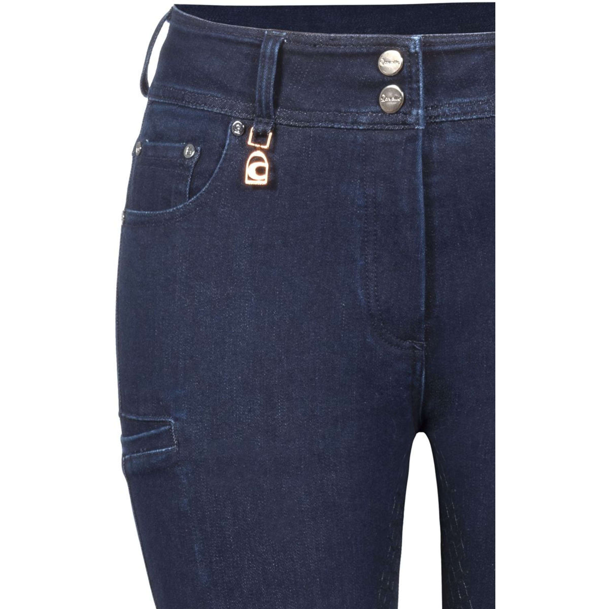 Cavallo Reithose Cavalcoline Full Grip Blaue Denim