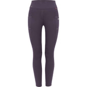 Cavallo Reitleggings Lana Grip RL Pflaumenfarben