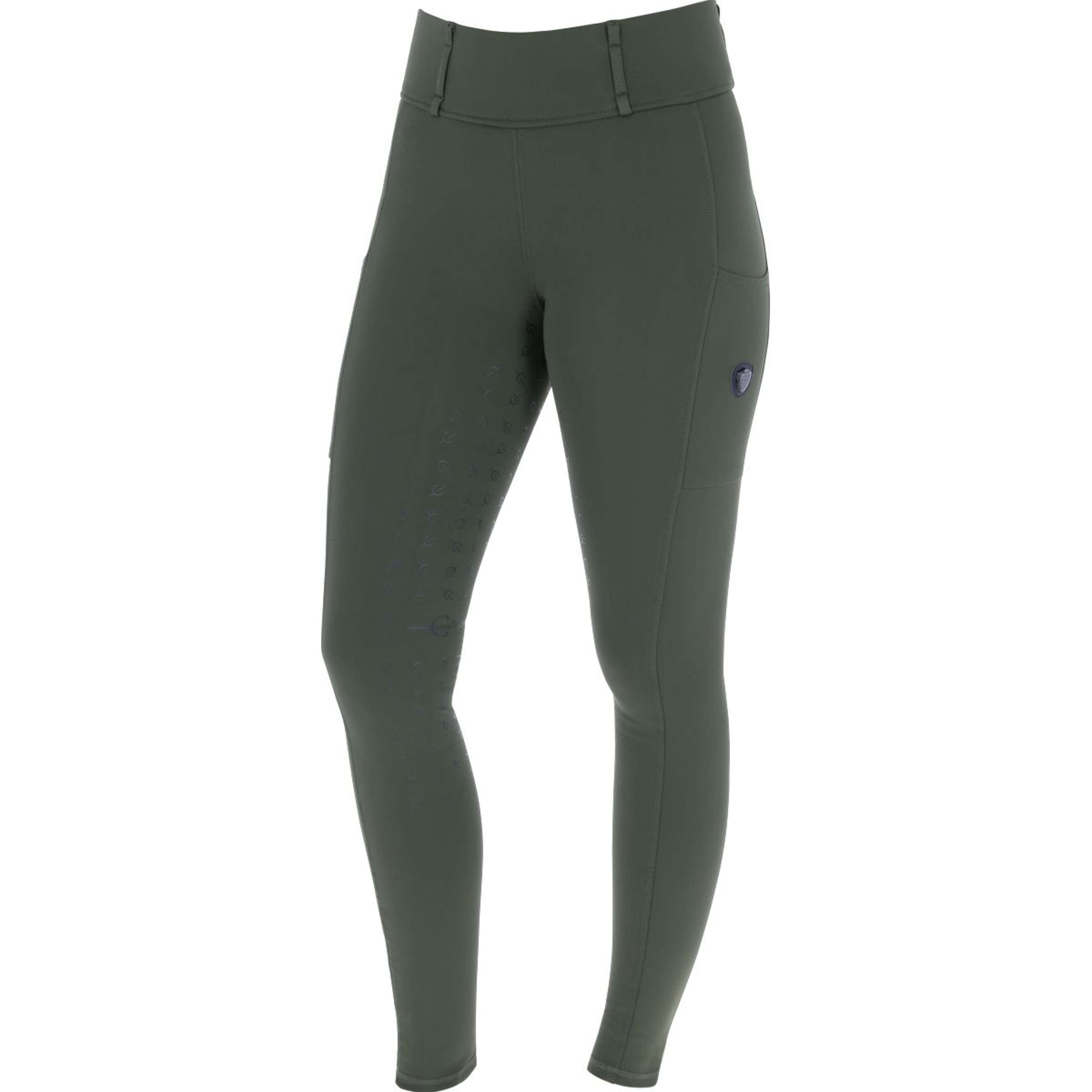 Covalliero Reitleggings AW24 Full Grip Opal Green