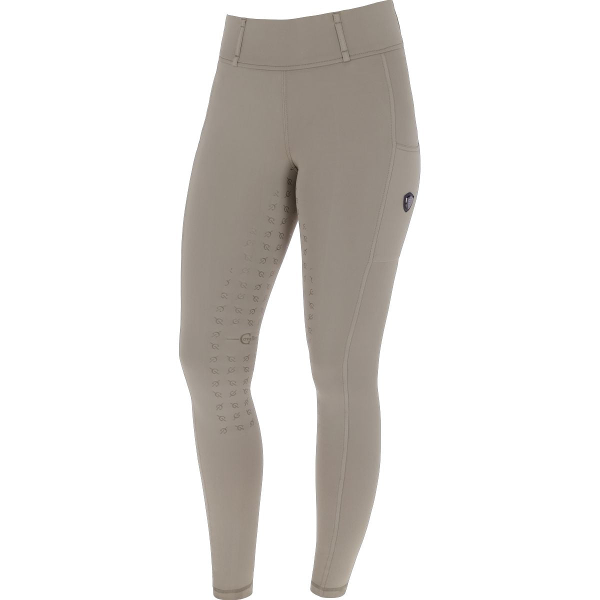 Covalliero Reitleggings AW24 Full Grip Taupe