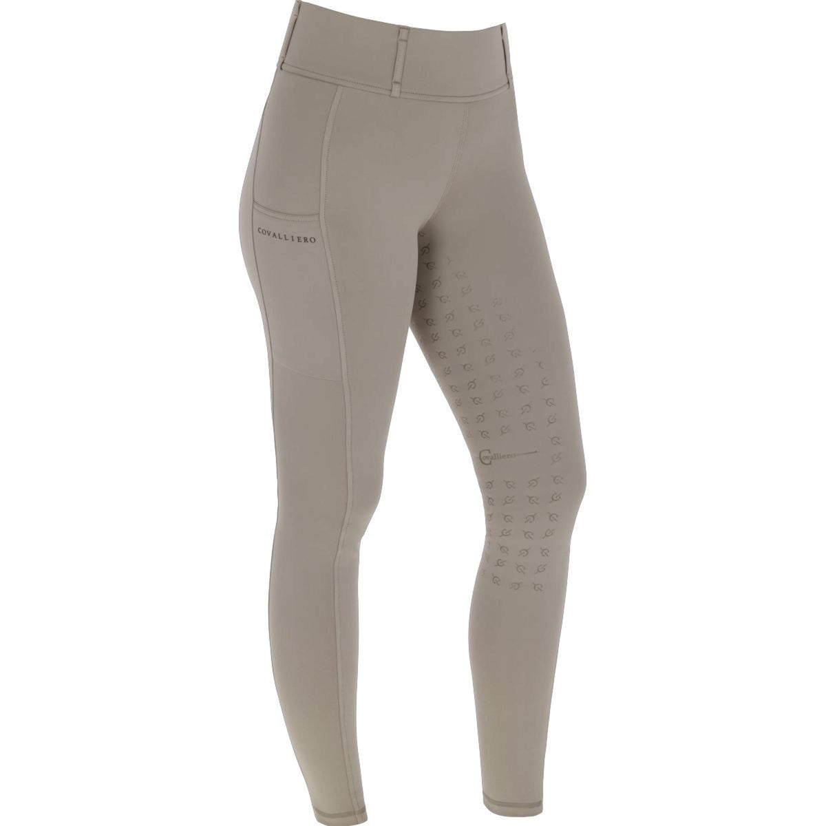 Covalliero Reitleggings AW24 Full Grip Taupe