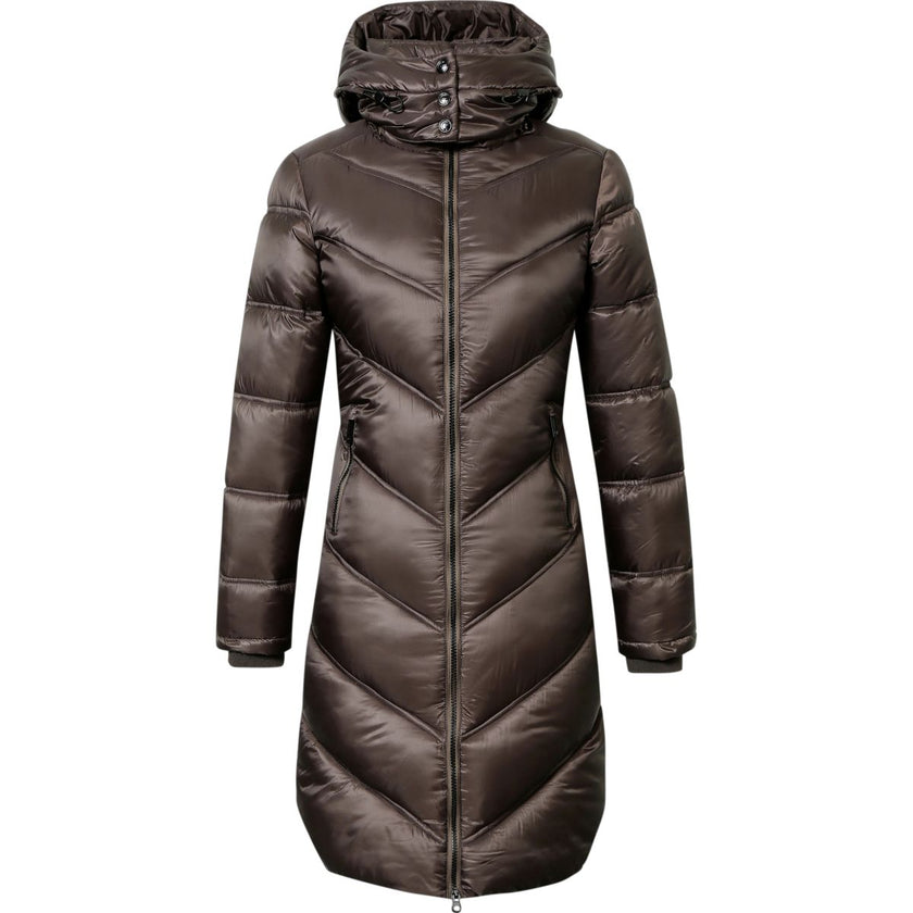 Covalliero Jacke AW24 Lang Kaffee