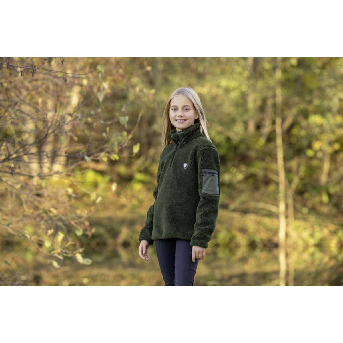 Covalliero Sweater AW24 Kinder Opal Green