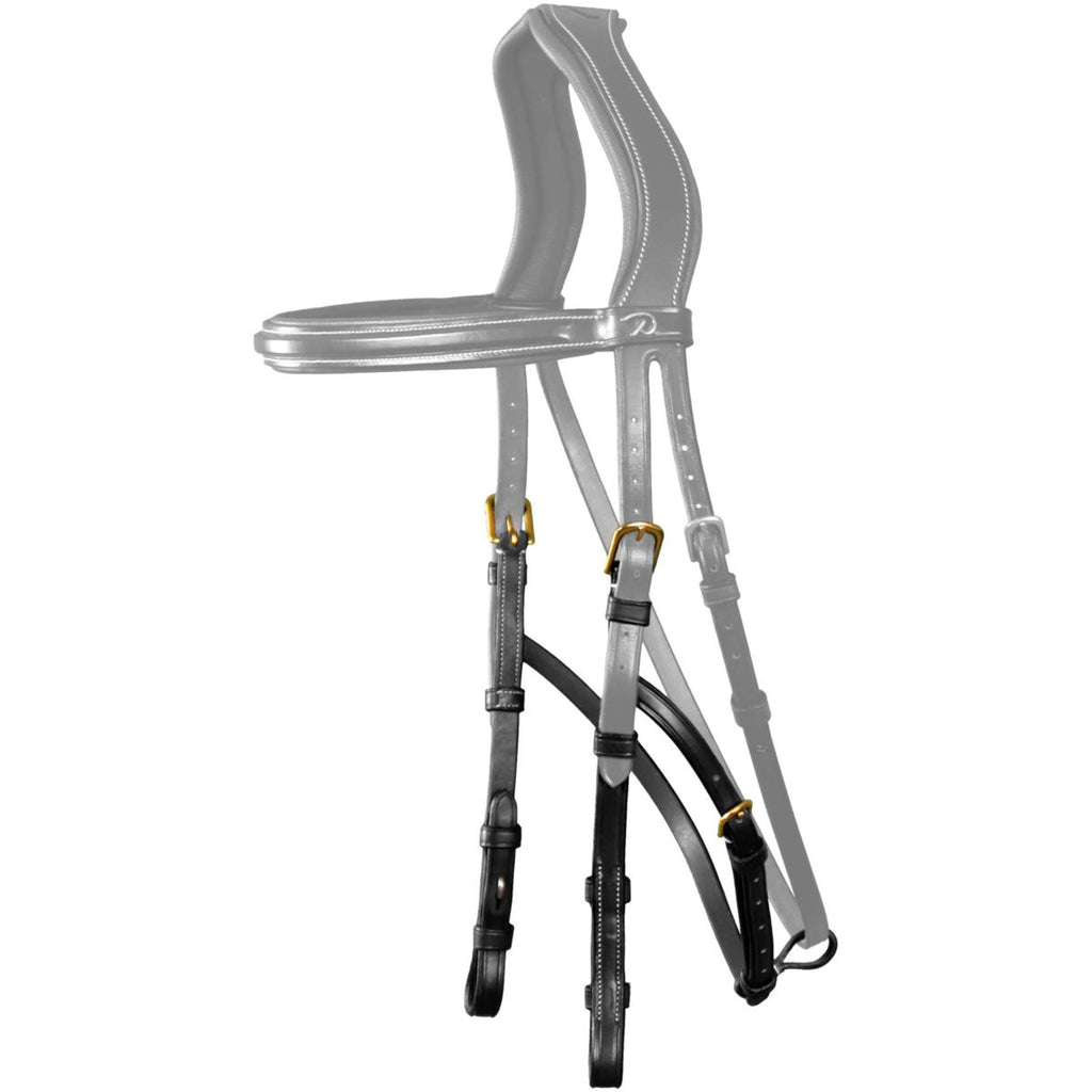 Dyon Backenstücke Hackamore Schwarz