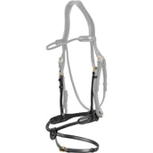 Dyon Reithalfter Flash Geflochten Schwarz