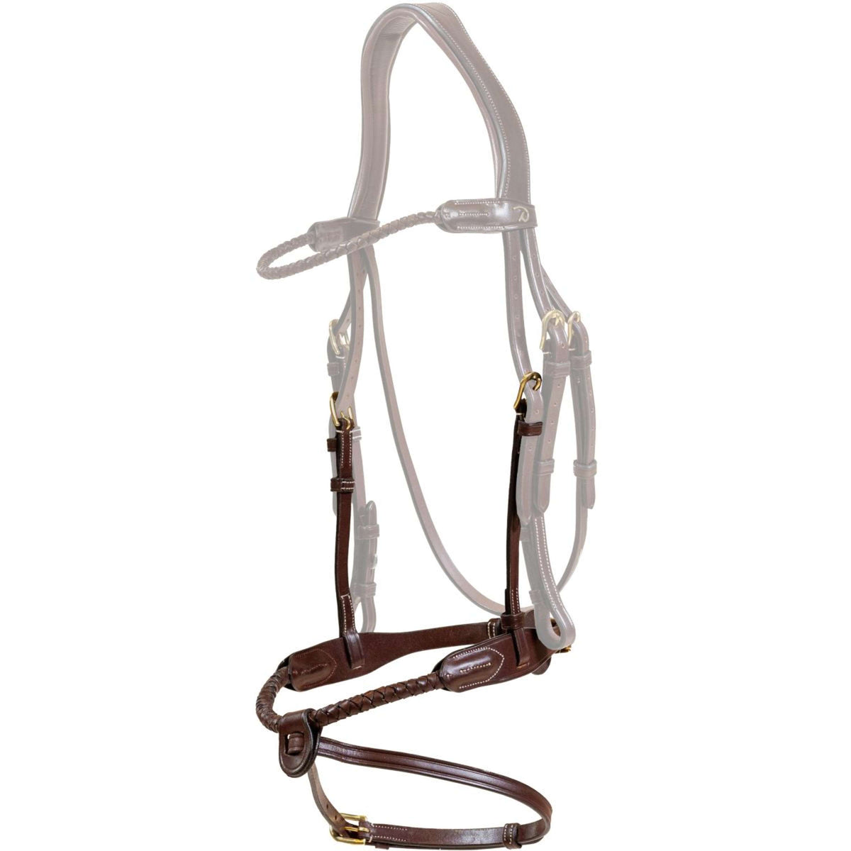 Dyon Reithalfter Flash Geflochten Braun