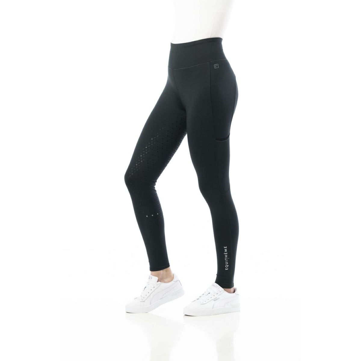 EQUITHÈME Reitleggings Lyly Grün/Grau