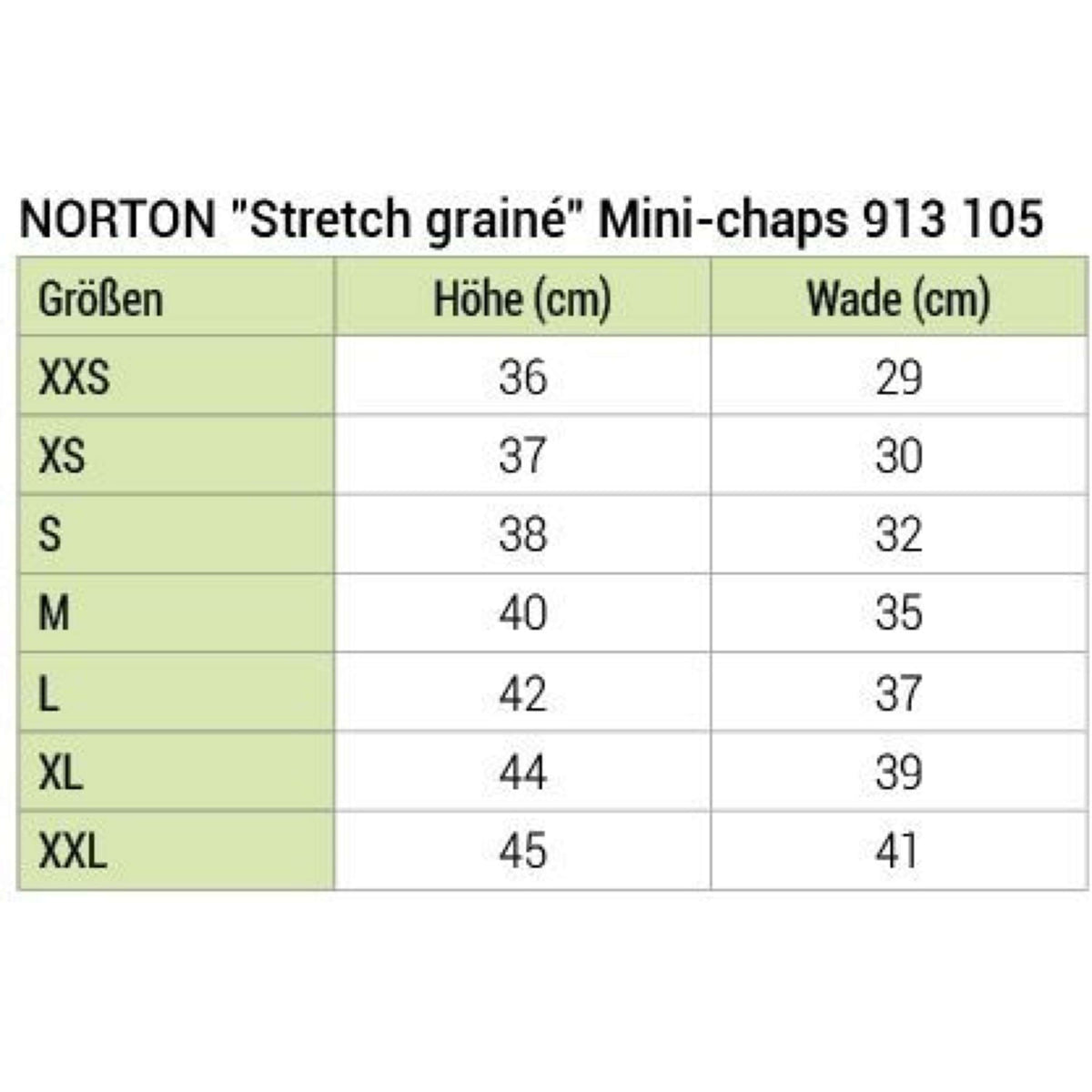 Norton Minichaps Stretch Grain Braun