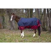 EQUITHÈME Outdoordecke Tyrex 1200D 450g Navy/Bordeaux