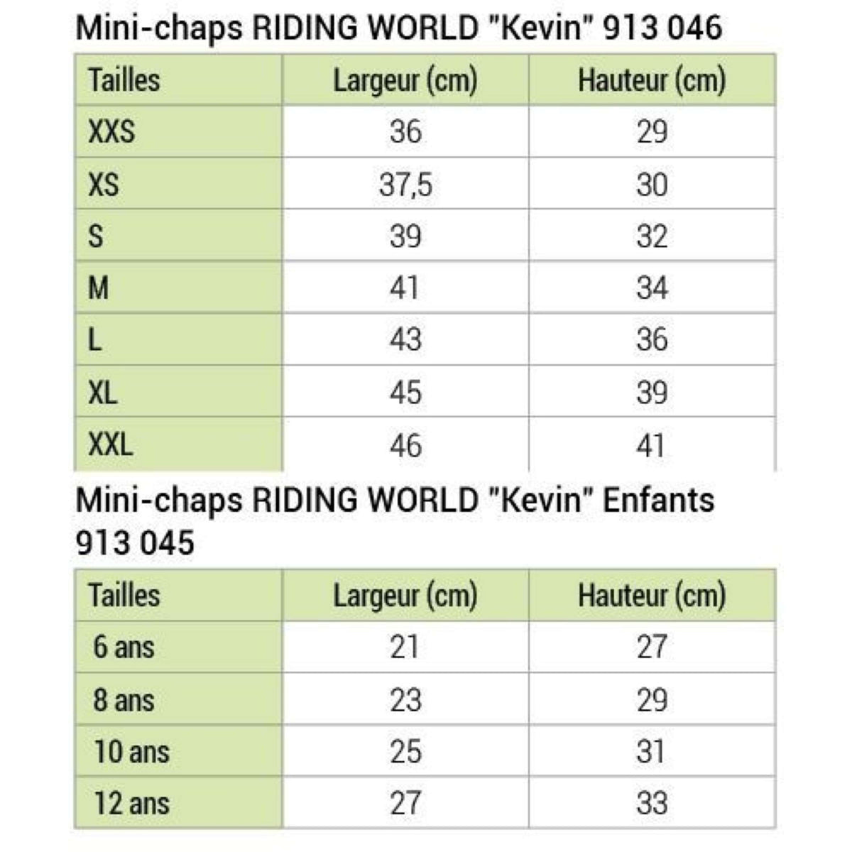 Riding World Minichaps Kevin Schwarz